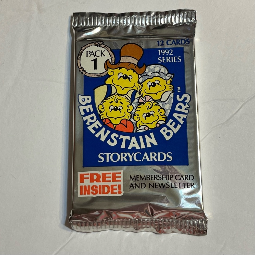 Vintage 1992 Berenstain Bears Story Cards Sealed Pack 1 (12 Cards In Pack) NOS